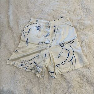 Olivia von Halle DANCING EURIPIDES SS 21 SILK SHORTS